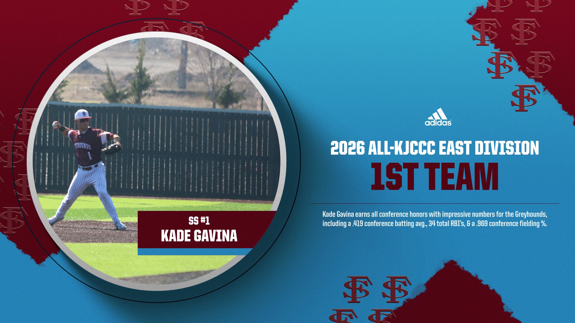 Gavina Earns First Team All-Conference Honors at Shortstop